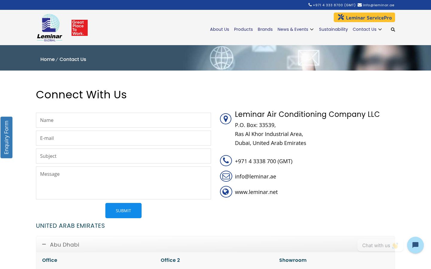 Leminar Air Conditioning &middot; HOMEPAGE_SCREENSHOT