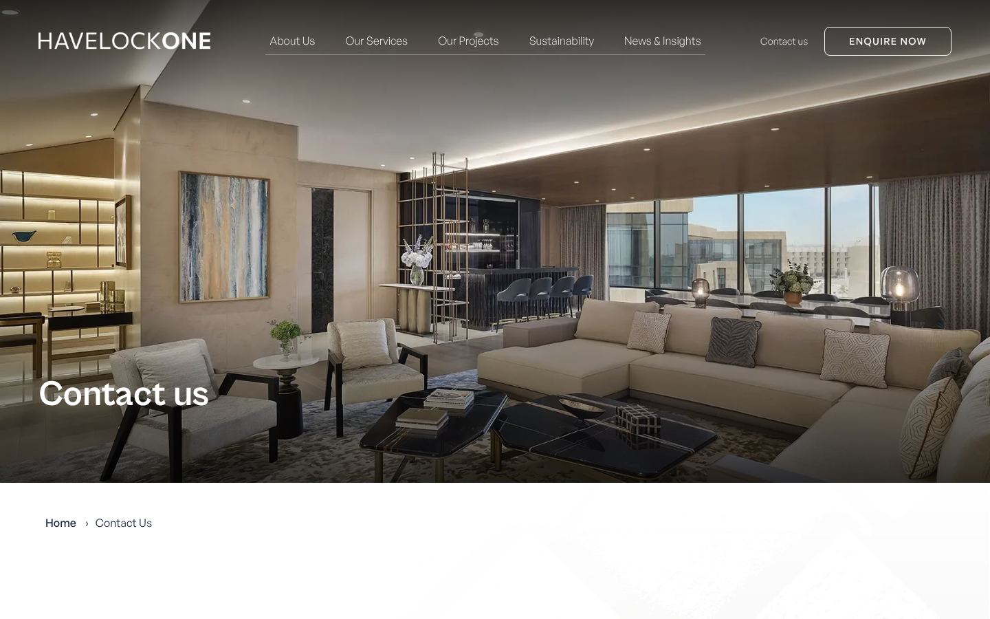 Havelock One Interiors &middot; HOMEPAGE_SCREENSHOT