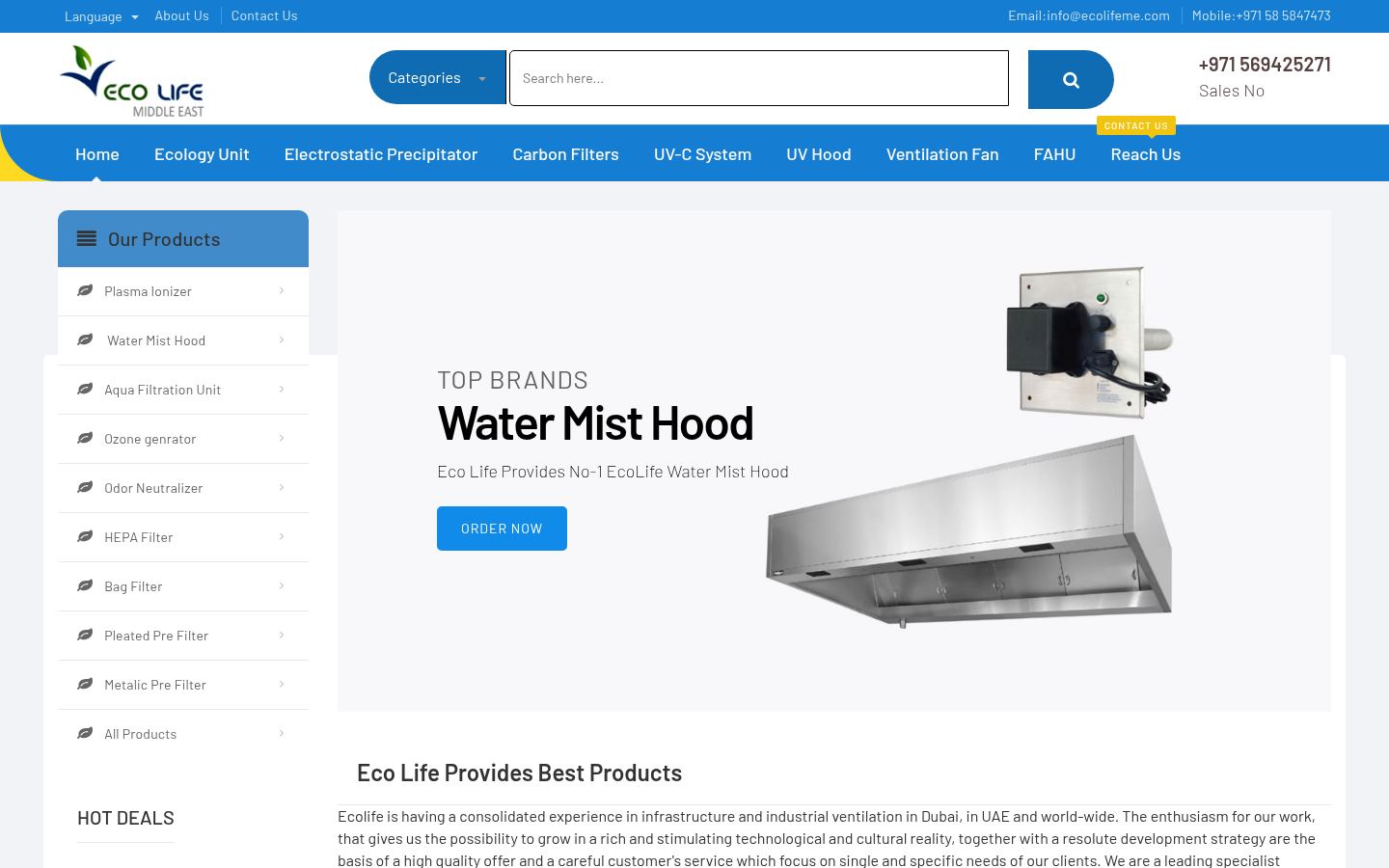 Ecolife Air Conditioners &middot; HOMEPAGE_SCREENSHOT