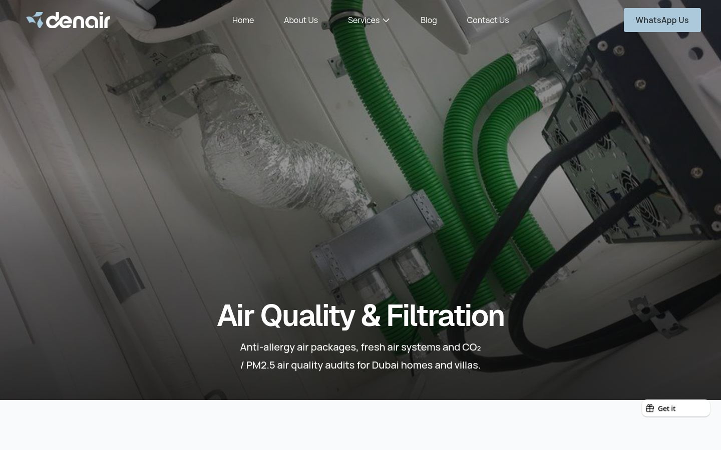 DENAIR &middot; HOMEPAGE_SCREENSHOT