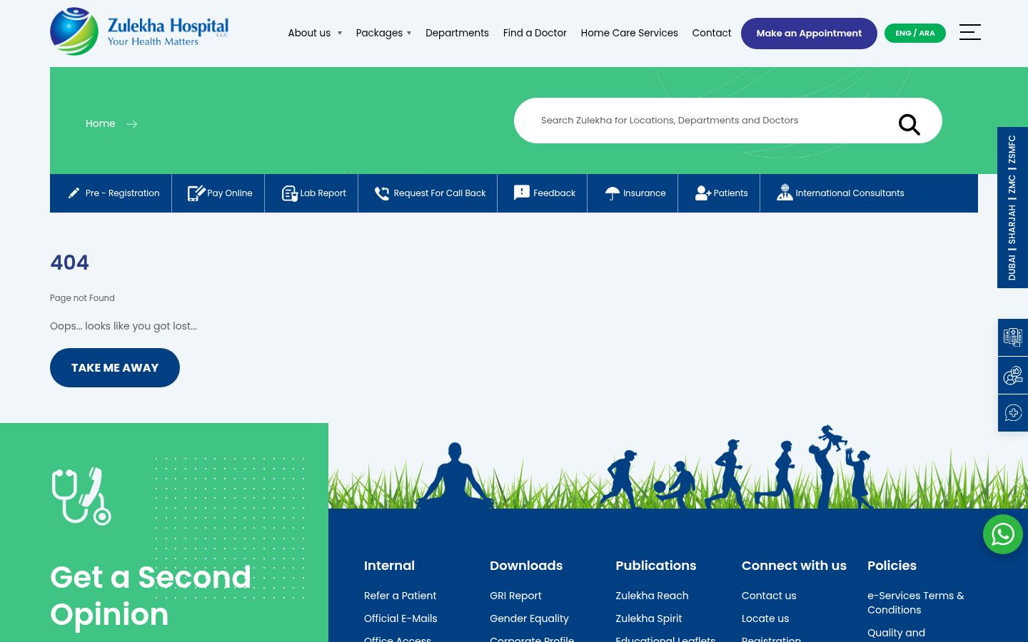 Zulekha Healthcare Group &middot; HOMEPAGE_SCREENSHOT