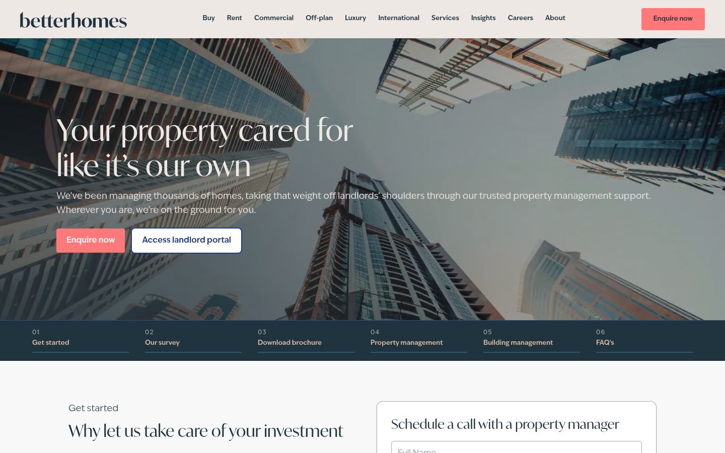 Betterhomes Property Management &middot; HOMEPAGE_SCREENSHOT