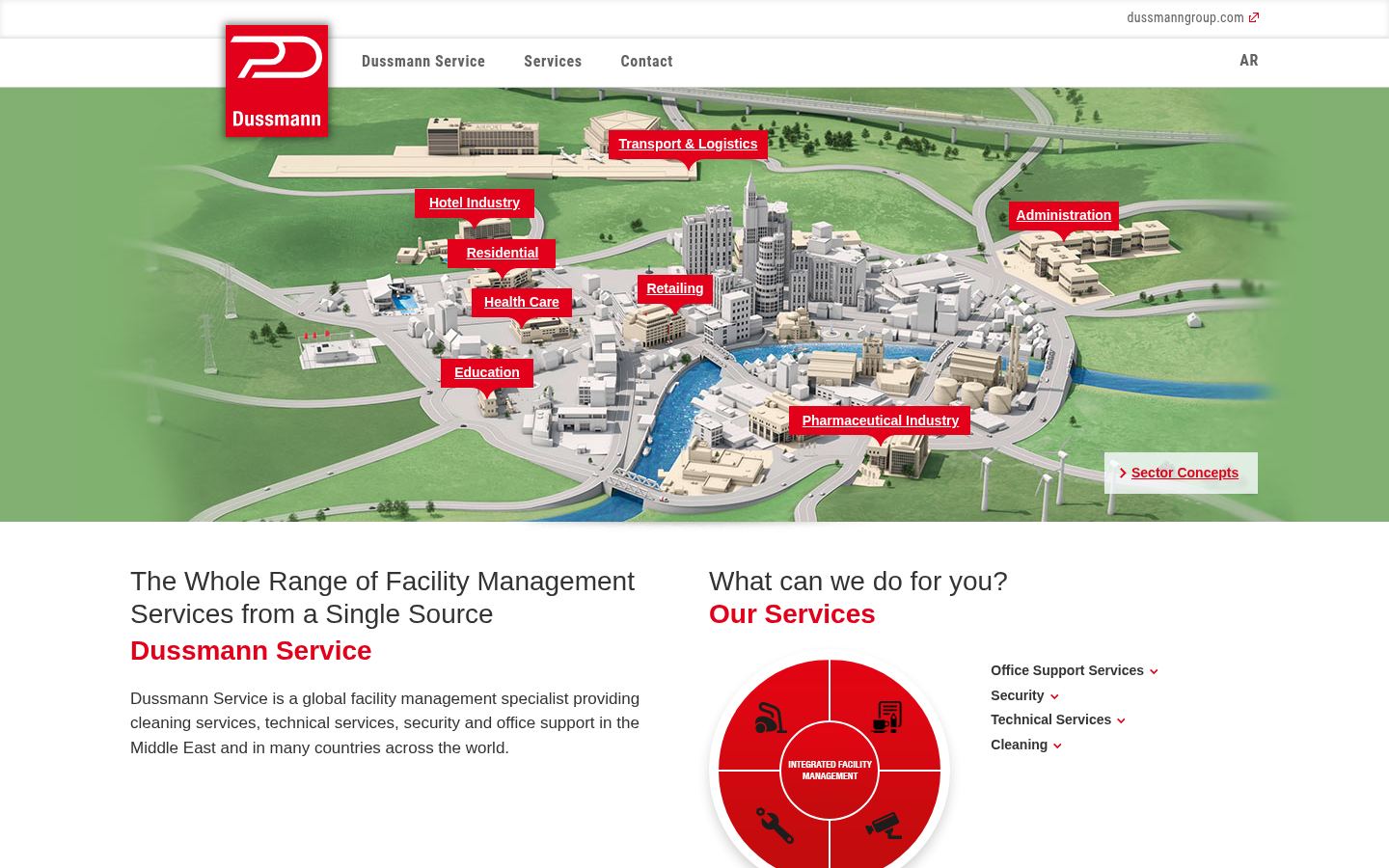 Dussmann Gulf &middot; HOMEPAGE_SCREENSHOT