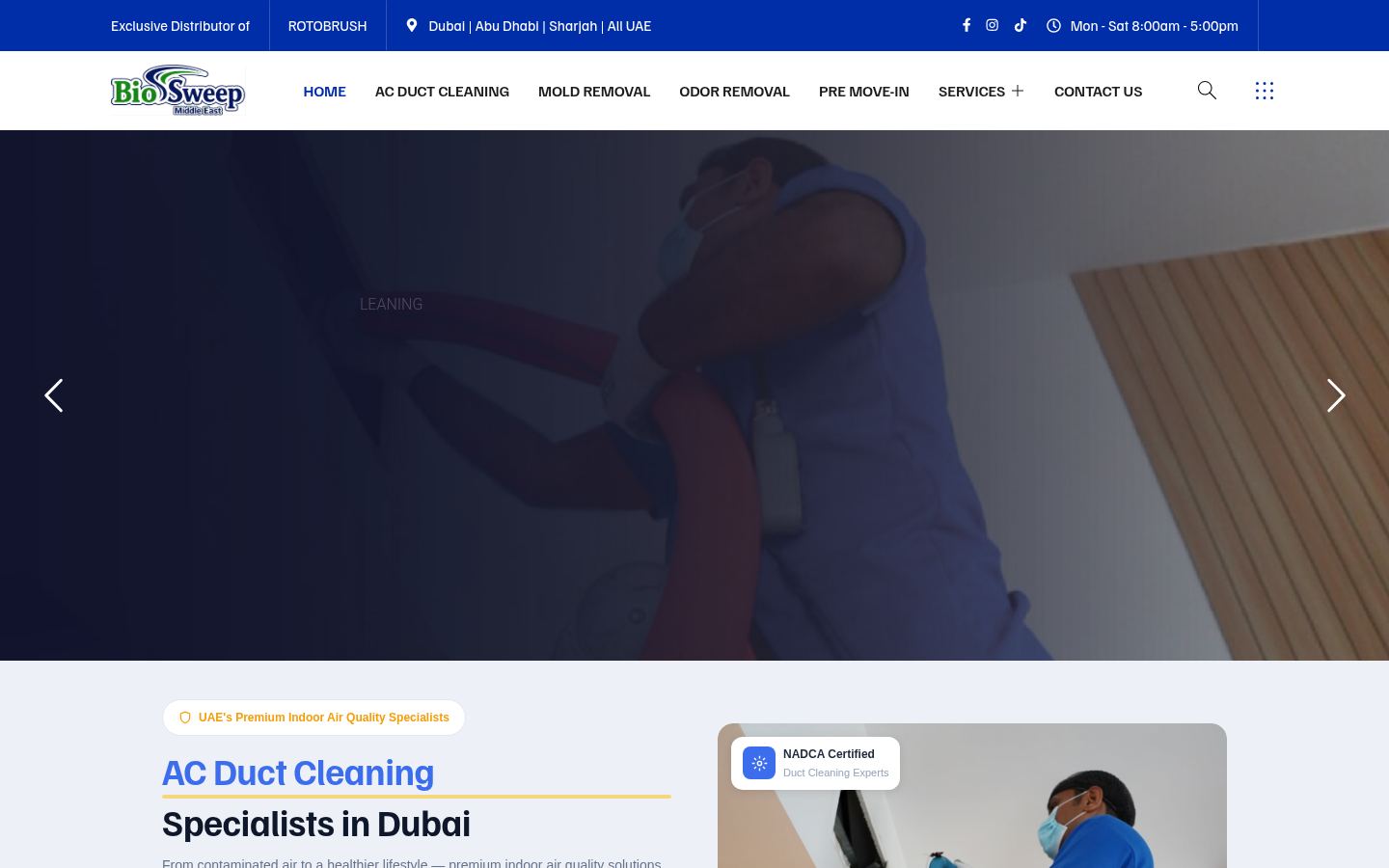 BIOSWEEP UAE &middot; HOMEPAGE_SCREENSHOT