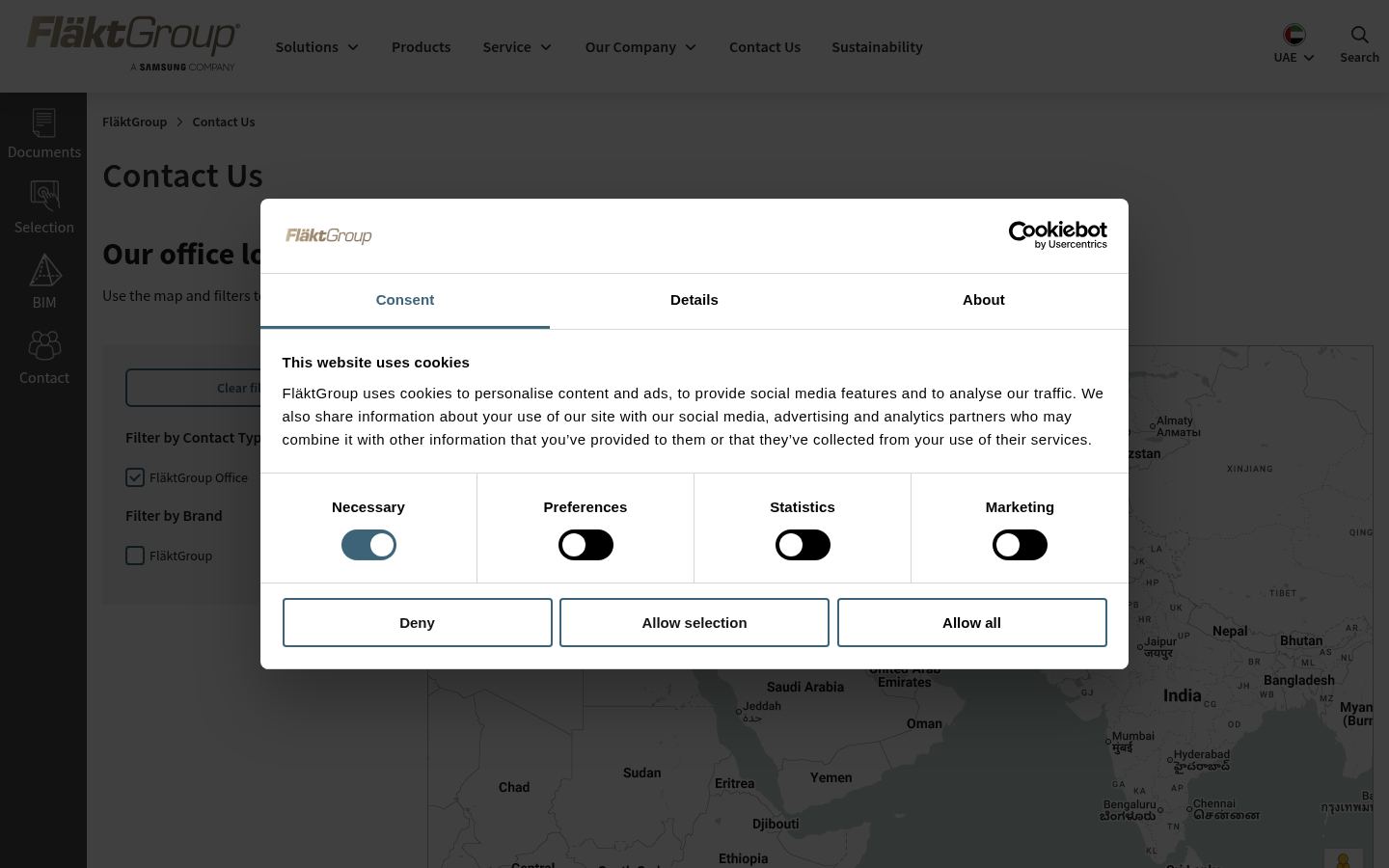 FlaktGroup UAE &middot; HOMEPAGE_SCREENSHOT