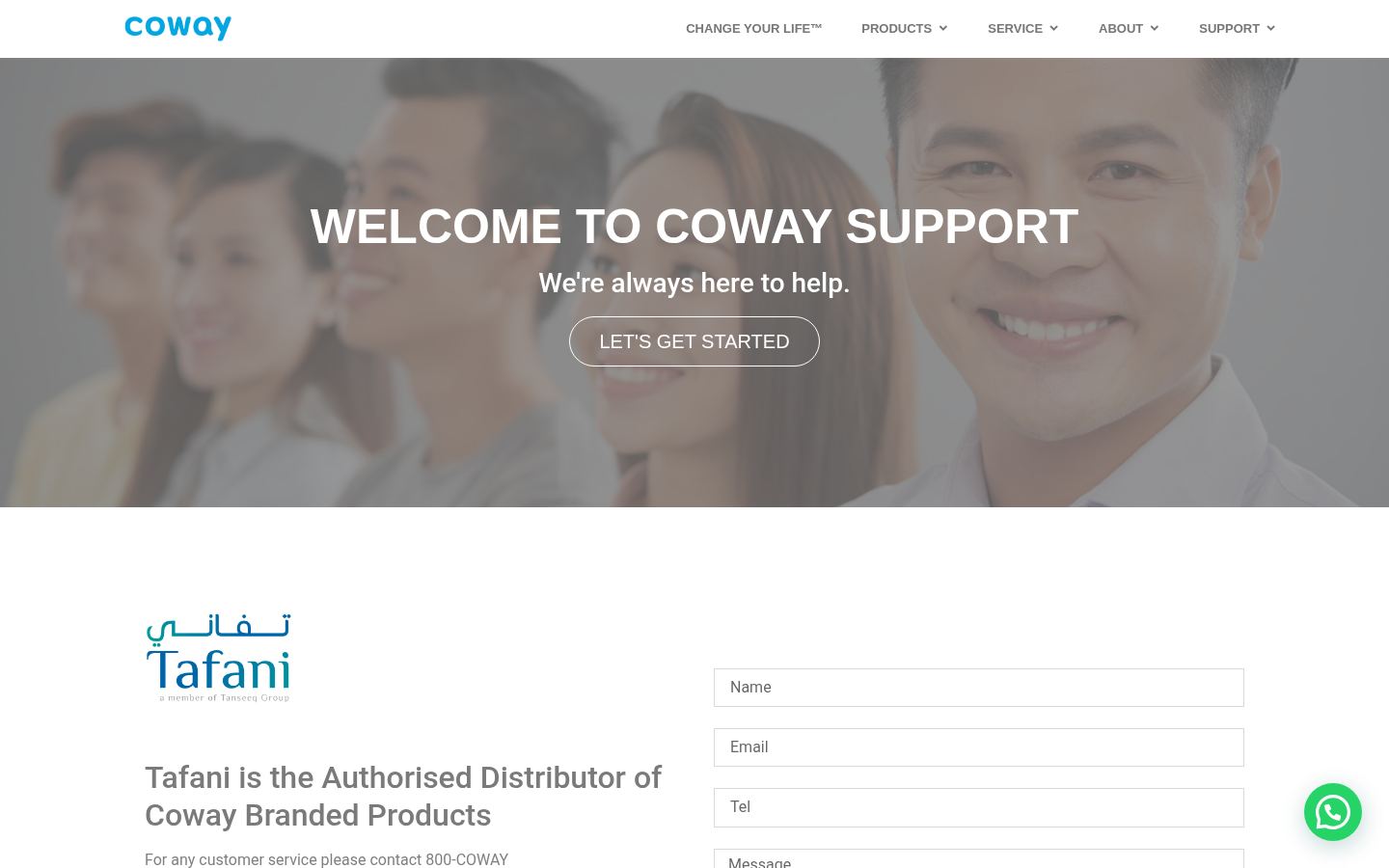 Coway UAE &middot; HOMEPAGE_SCREENSHOT