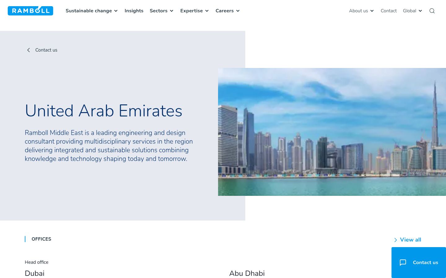 Ramboll Middle East &middot; HOMEPAGE_SCREENSHOT